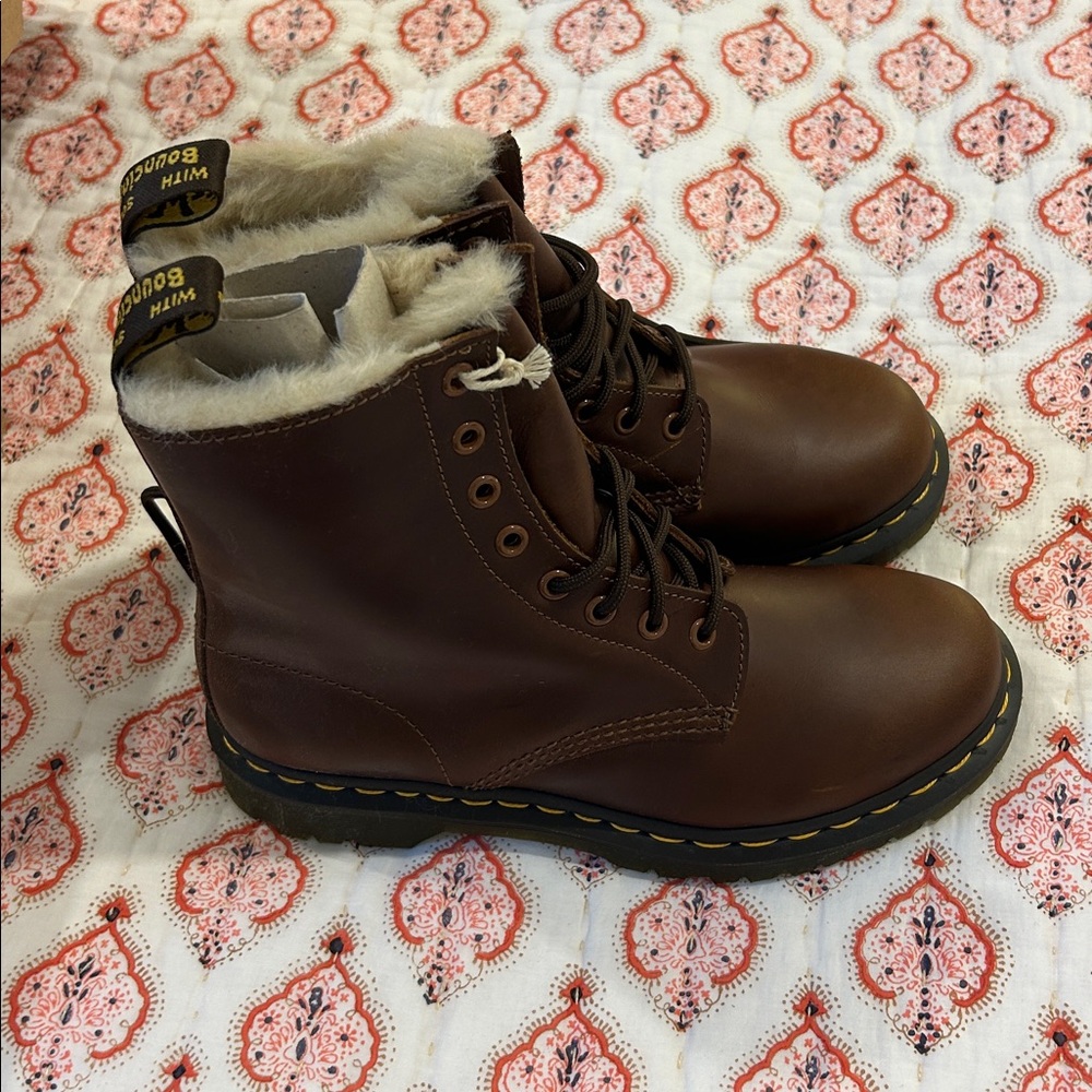 Dr. Martens Dark Brown Women’s Boots - Picture 4 of 8